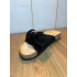 Black bow slippers